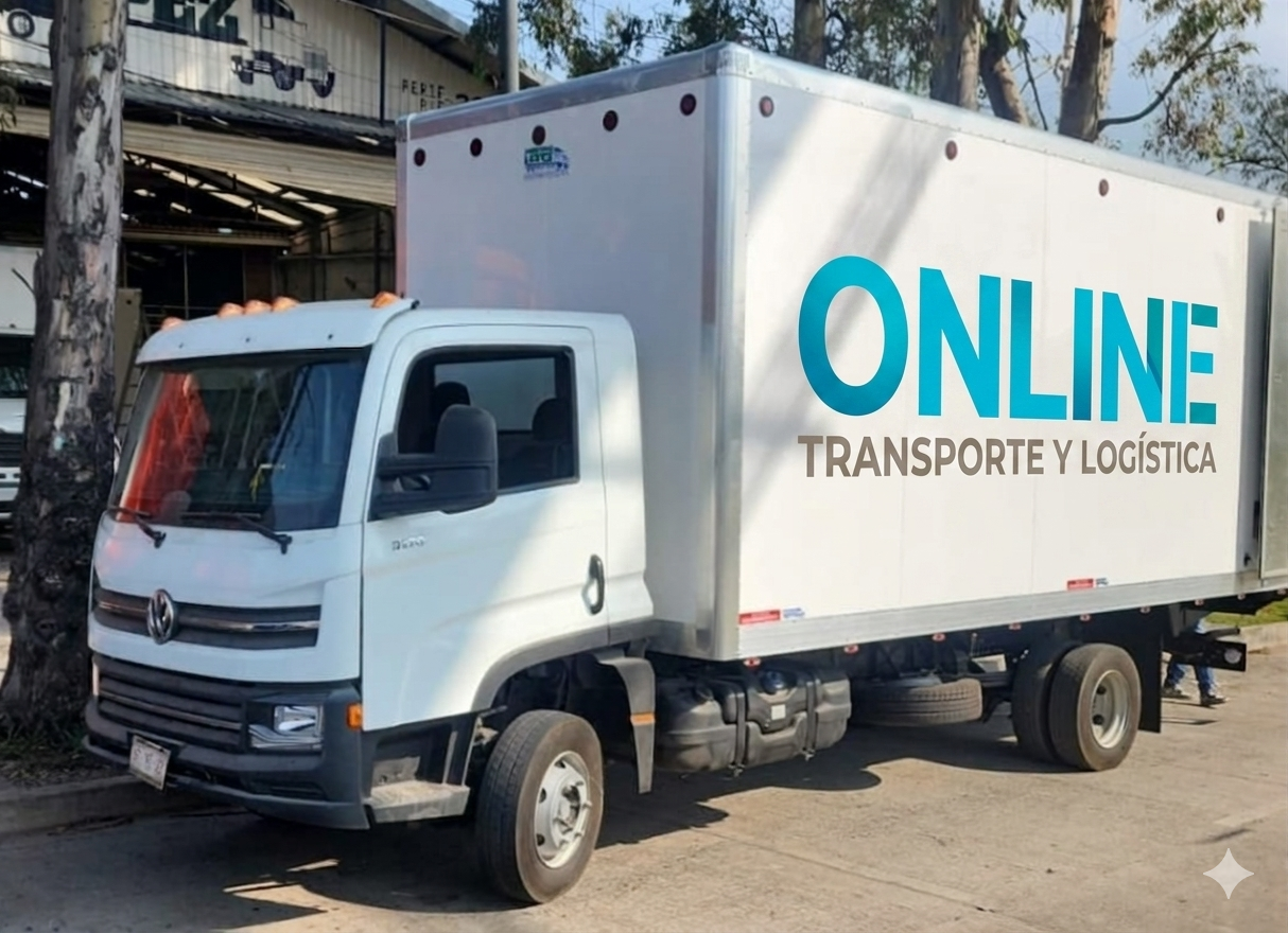 Camión tipo mudancero de Onlinne Transportes